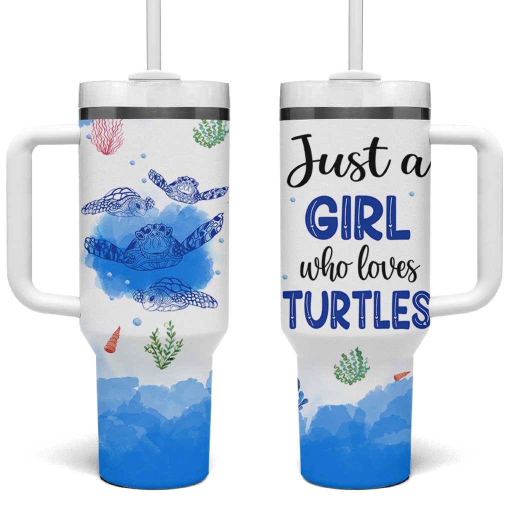 Gifts For Sea Turtle Lovers Tumbler With Handle Cute Animal Lover Gifts For Women Girl