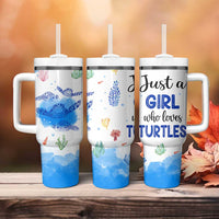Gifts For Sea Turtle Lovers Tumbler With Handle Cute Animal Lover Gifts For Women Girl