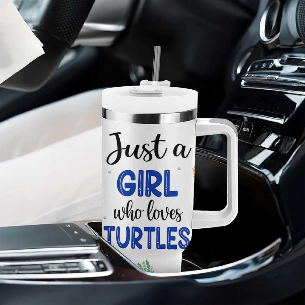 Gifts For Sea Turtle Lovers Tumbler With Handle Cute Animal Lover Gifts For Women Girl