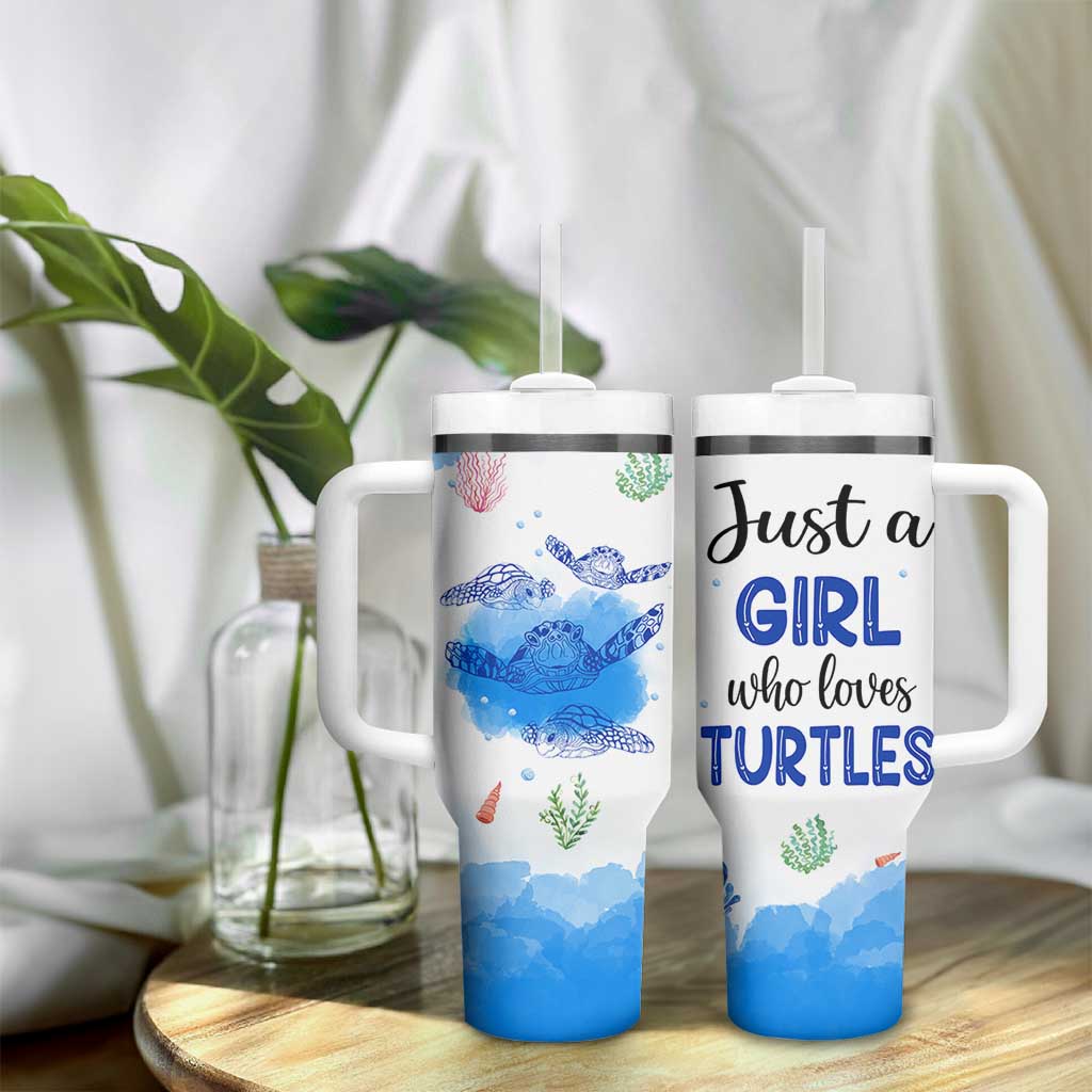 Gifts For Sea Turtle Lovers Tumbler With Handle Cute Animal Lover Gifts For Women Girl