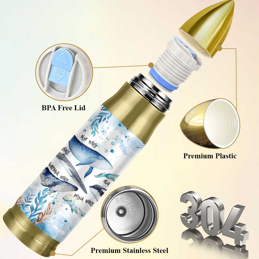 Shark Lovers Bullet Tumbler Ocean Animal Species Of Sharks