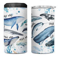 Shark Lovers 4 in 1 Can Cooler Tumbler Ocean Animal Species Of Sharks