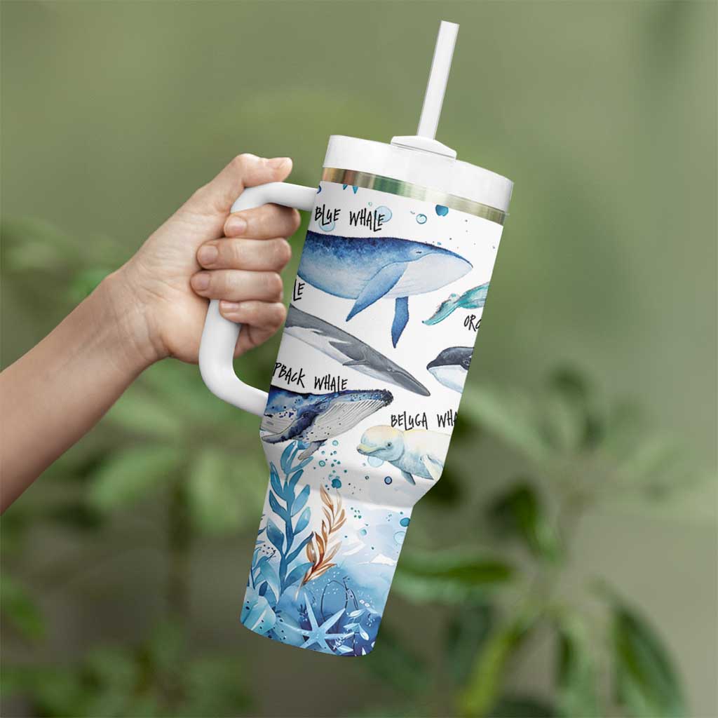 Shark Lovers Tumbler With Handle Ocean Animal Species Of Sharks