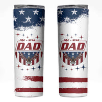 Dad Gifts From Kids Skinny Tumbler Five Star Dad Fathers Day American Flag