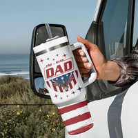 Dad Gifts From Kids Tumbler With Handle Five Star Dad Fathers Day American Flag