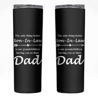 Son In Law Gifts Skinny Tumbler Our Grandchildren Having You As Dad SIL Fathers Day Gift From MIL