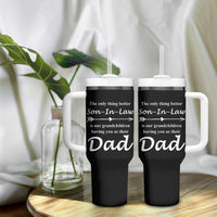 Son In Law Gifts Tumbler With Handle Our Grandchildren Having You As Dad SIL Fathers Day Gift From MIL