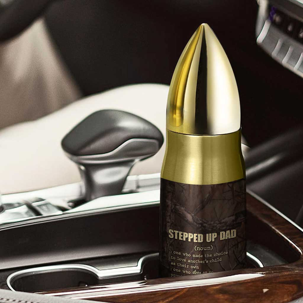 Bonus Dad Gifts Bullet Tumbler Stepdad Stepped Up Dads Daddy Fathers Day Presents Camo - Wonder Print Shop