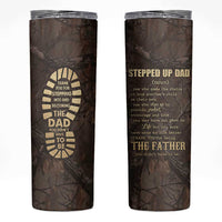 Bonus Dad Gifts Skinny Tumbler Stepdad Stepped Up Dads Daddy Fathers Day Presents Camo - Wonder Print Shop
