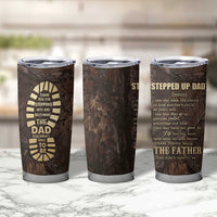 Bonus Dad Gifts Tumbler Cup Stepdad Stepped Up Dads Daddy Fathers Day Presents Camo - Wonder Print Shop