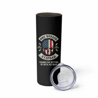 One Badass Stepdad Skinny Tumbler Best Effin Bonus Dad Gifts Stepped Up Dads US Flag Skull - Wonder Print Shop