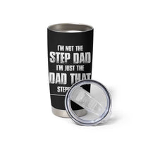 Bonus Dad Gifts Tumbler Cup Funny Not Step Dad Stepped Im Stepped Up Dads - Wonder Print Shop
