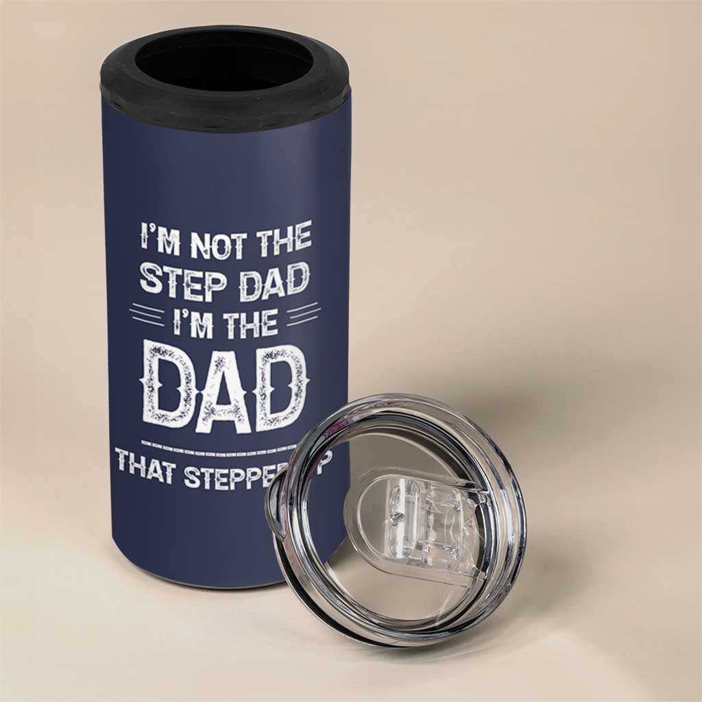 Bonus Dad Gifts 4 in 1 Can Cooler Tumbler Funny Not Step Dad Im Stepped Up Dads TB10