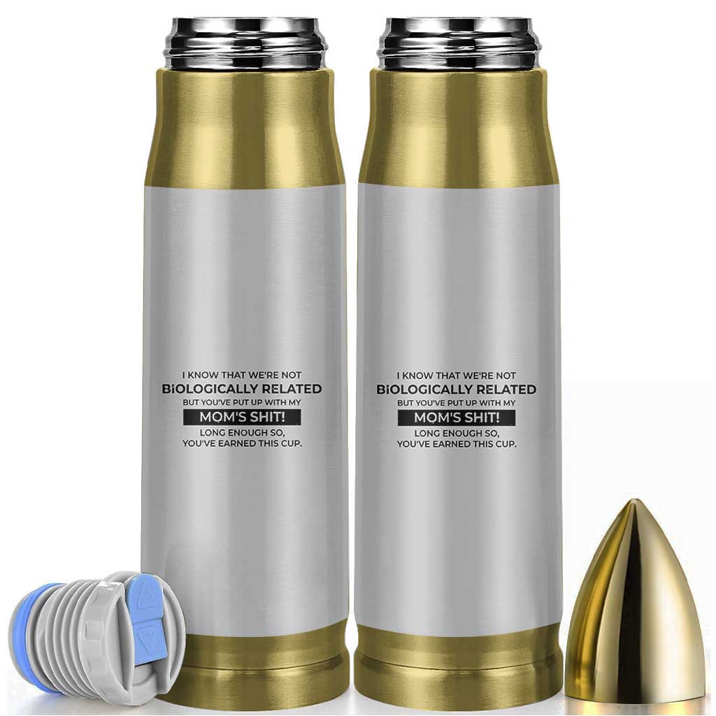 Funny Bonus Dad Gifts Bullet Tumbler Stepdad Fathers Day - Wonder Print Shop