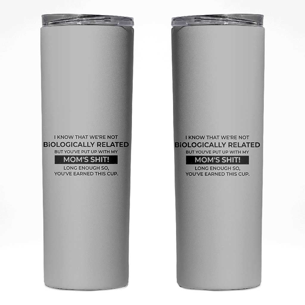 Funny Bonus Dad Gifts Skinny Tumbler Stepdad Fathers Day - Wonder Print Shop