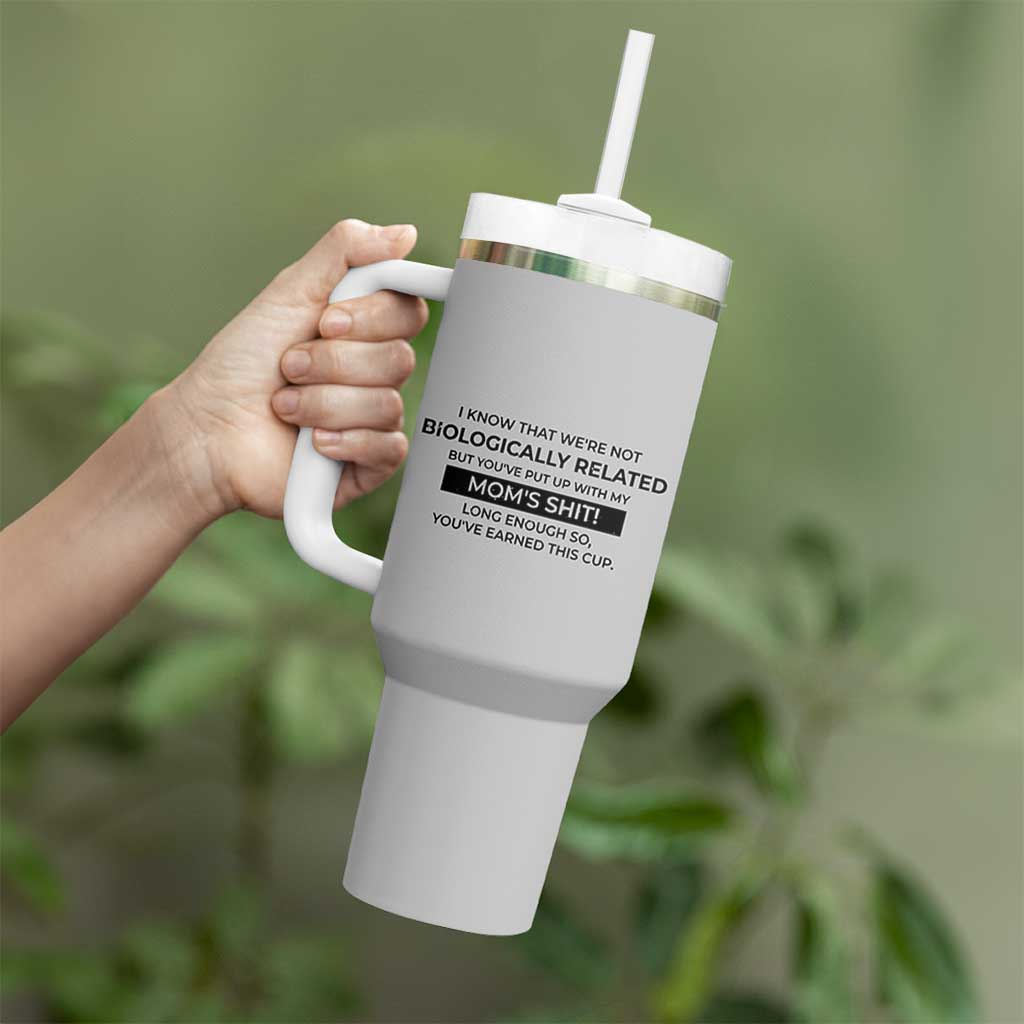 Funny Bonus Dad Gifts Tumbler With Handle Stepdad Fathers Day - Wonder Print Shop