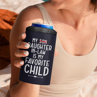 My Daughter In Law Is My Favorite Child 4 in 1 Can Cooler Tumbler Fathers Day