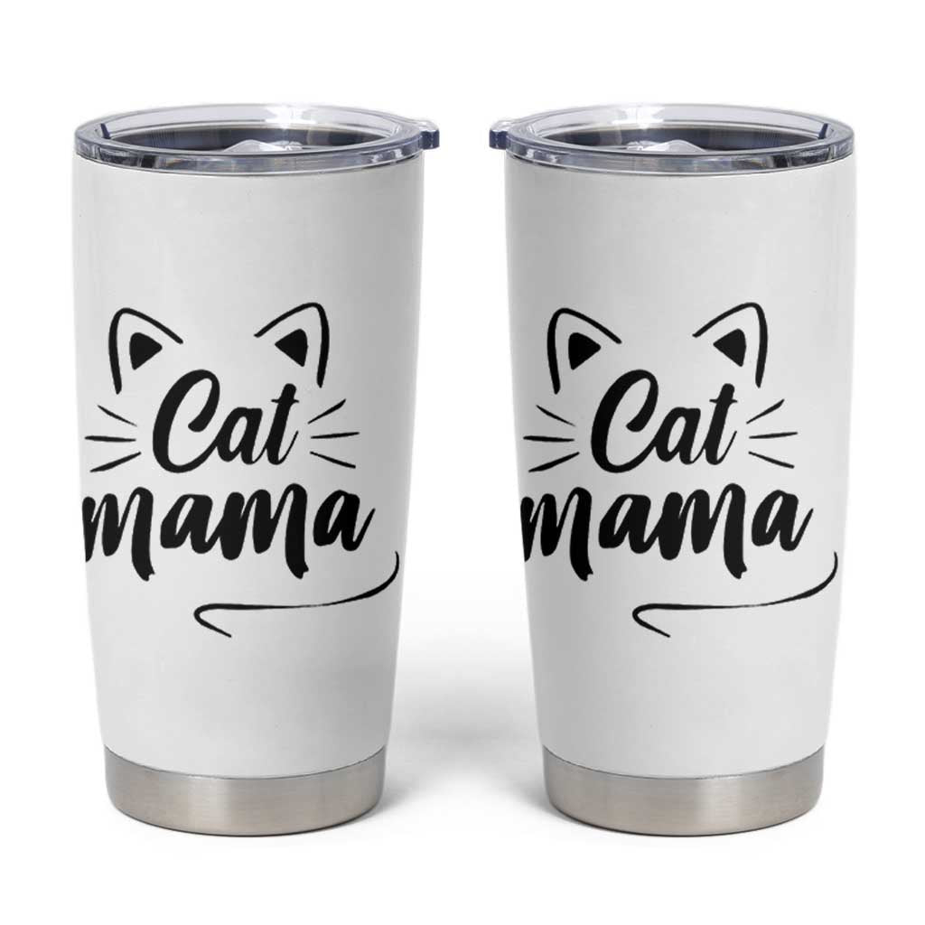 Cat Mama Tumbler Cup Cat Lover Gifts For Women