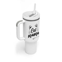 Cat Mama Tumbler With Handle Cat Lover Gifts For Women