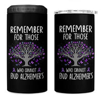 Alzheimer's Awareness 4 in 1 Can Cooler Tumbler Remember For Those Who Cannot Support Alzheimer