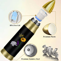 Alzheimer's Awareness Bullet Tumbler I Will Remember For You Support Alzheimer