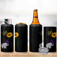 Alzheimer's Awareness 4 in 1 Can Cooler Tumbler I Will Remember For You Support Alzheimer