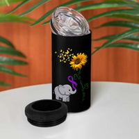 Alzheimer's Awareness 4 in 1 Can Cooler Tumbler I Will Remember For You Support Alzheimer