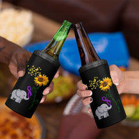 Alzheimer's Awareness 4 in 1 Can Cooler Tumbler I Will Remember For You Support Alzheimer