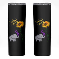 Alzheimer's Awareness Skinny Tumbler I Will Remember For You Support Alzheimer
