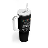 Funny Book Lovers Tumbler With Handle Abibliophobia Hilarious Bookworm
