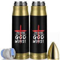 Christian Gifts Bullet Tumbler I've Read The Final Chapter God Wins Faith Cross