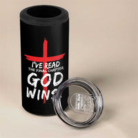 Christian Gifts 4 in 1 Can Cooler Tumbler I've Read The Final Chapter God Wins Faith Cross