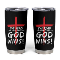 Christian Gifts Tumbler Cup I've Read The Final Chapter God Wins Faith Cross