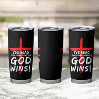 Christian Gifts Tumbler Cup I've Read The Final Chapter God Wins Faith Cross