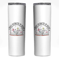 Book Lovers Gifts Skinny Tumbler Easily Distracted By Books Nerds - Wonder Print Shop