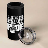 Funny Motorcycle 4 in 1 Can Cooler Tumbler Bike Motorcyclist Motorcycle Rider Biker Club