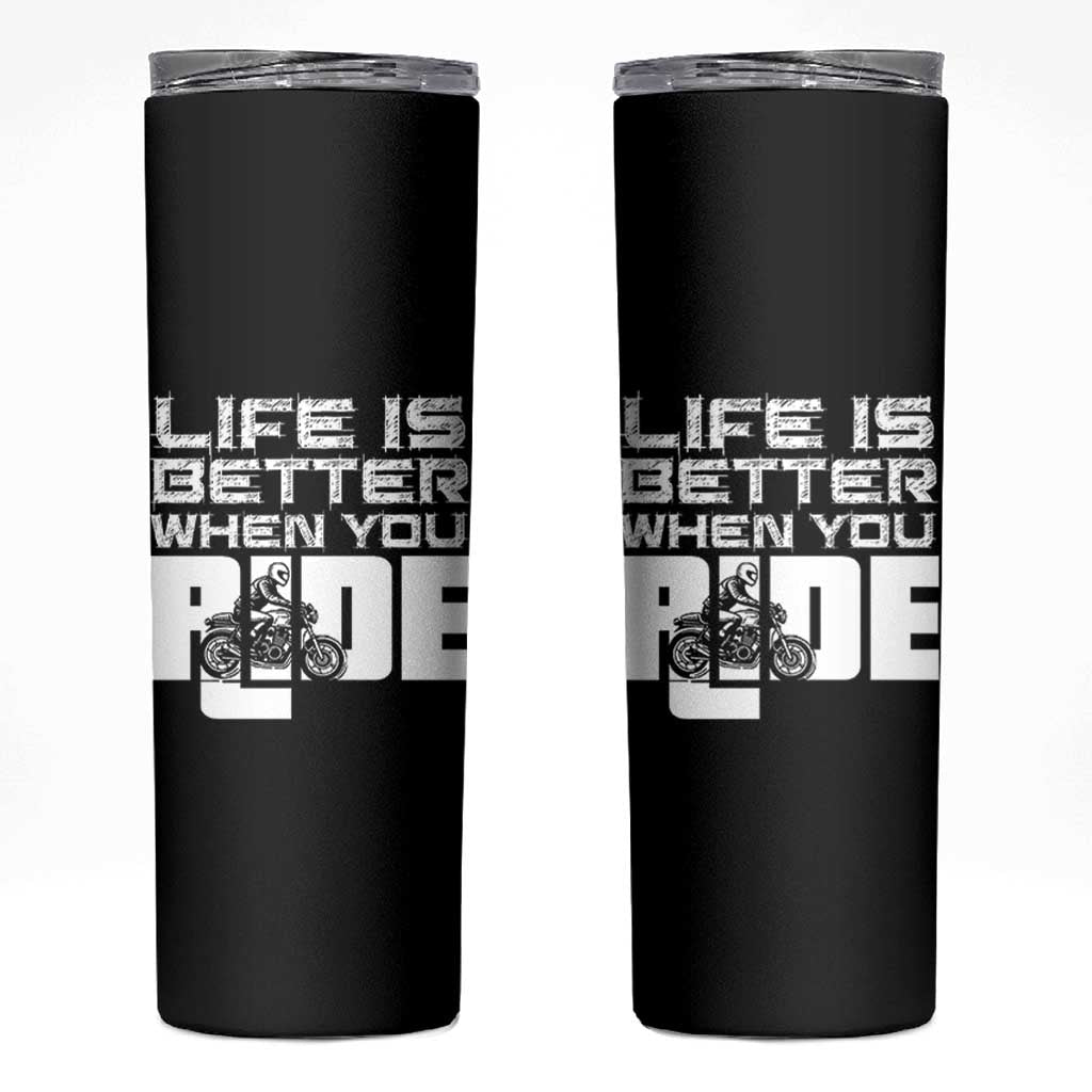 Funny Motorcycle Skinny Tumbler Bike Motorcyclist Motorcycle Rider Biker Club