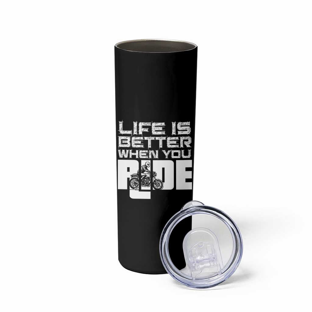 Funny Motorcycle Skinny Tumbler Bike Motorcyclist Motorcycle Rider Biker Club
