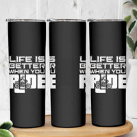 Funny Motorcycle Skinny Tumbler Bike Motorcyclist Motorcycle Rider Biker Club