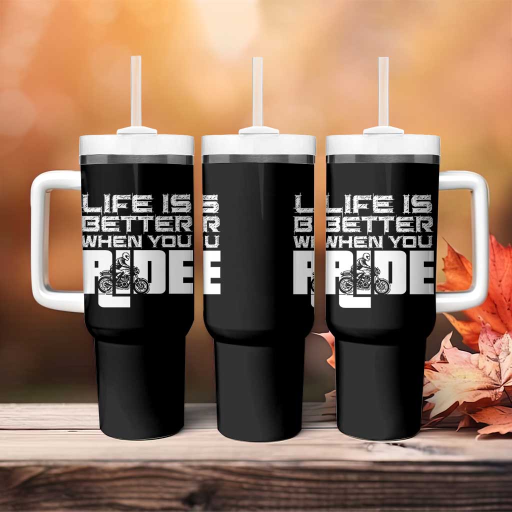 Funny Motorcycle Tumbler With Handle Bike Motorcyclist Motorcycle Rider Biker Club
