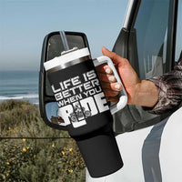 Funny Motorcycle Tumbler With Handle Bike Motorcyclist Motorcycle Rider Biker Club
