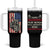 Real Grandpas Ride Motorcycles Tumbler With Handle Some Grandpas Play Bingon American Flag
