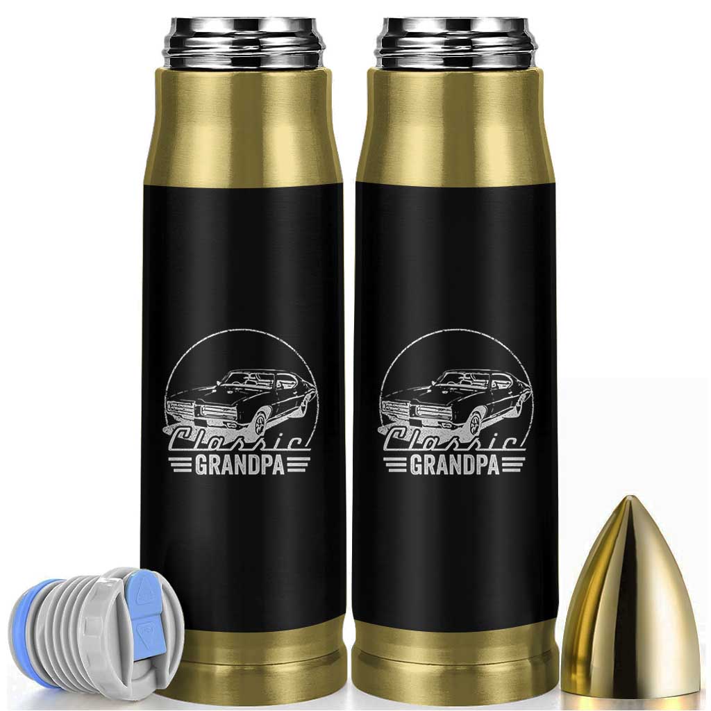 Funny Grandpa Classic Car Graphic Bullet Tumbler Father's Day Grandpa Gift
