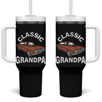 Funny Grandpa Classic Car Tumbler With Handle