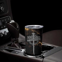 Christian Faith Over Fear Tumbler Cup Religious Jesus Saves Cross US Flag Prayer Patriotic - Wonder Print Shop