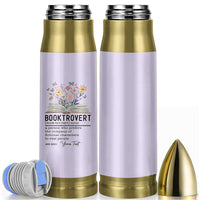 Personalized Booktrovert Bullet Tumbler Custom Name Funny Book Lovers Gifts For Women