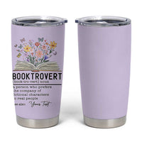 Personalized Booktrovert Tumbler Cup Custom Name Funny Book Lovers Gifts For Women