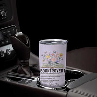Personalized Booktrovert Tumbler Cup Custom Name Funny Book Lovers Gifts For Women