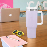 Personalized Booktrovert Tumbler With Handle Custom Name Funny Book Lovers Gifts For Women