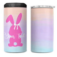 Personalized Rabbit 4 in 1 Can Cooler Tumbler Custom Name Bunny Lovers Cute Easter Spring Gift for Women